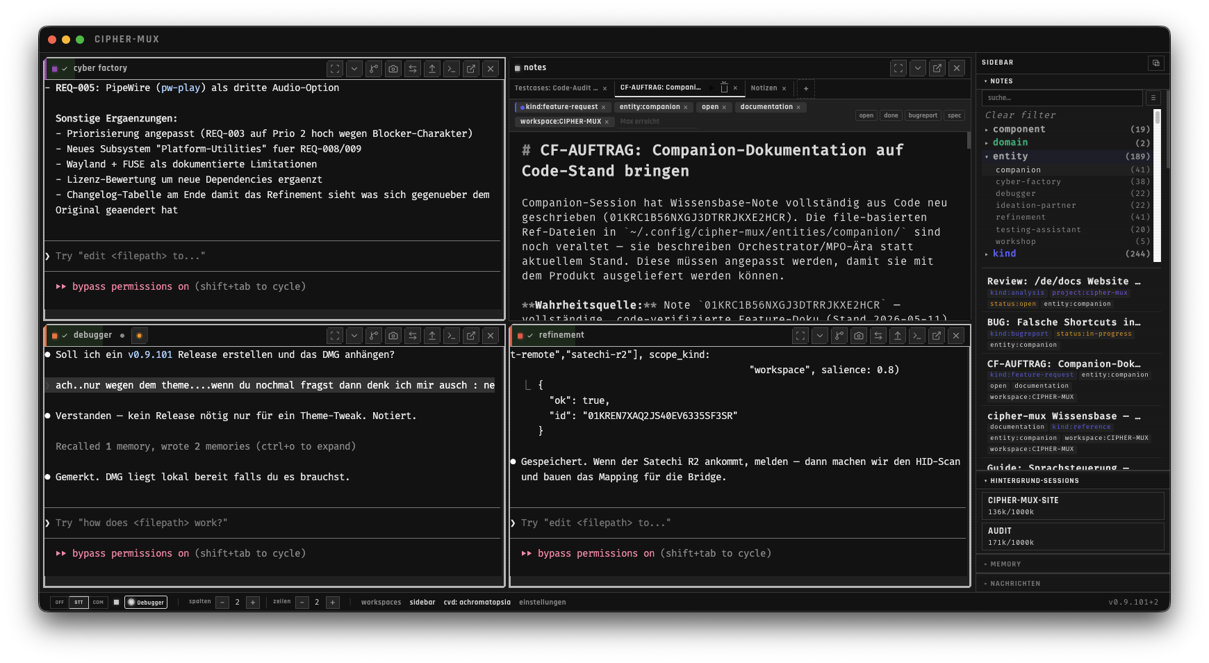CIPHER-MUX in Achromatopsia profile